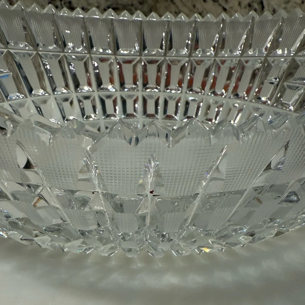Vintage USSR Lead Crystal Bowl - Picture 2 of 4
